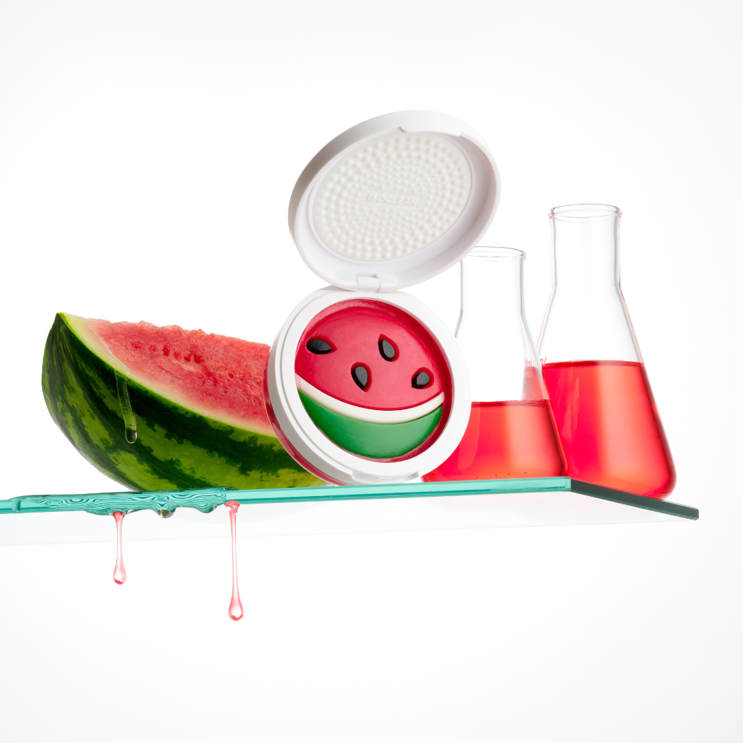 ISOCLEAN'S Scented makeup brush soap compact with scrubbing matt