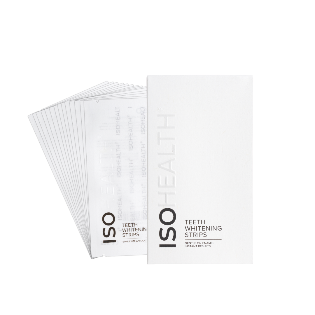 ISOHEALTH Teeth Whitening Strips (28 strips) Available In Clear Or Carbon