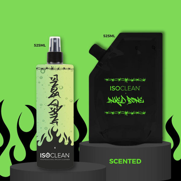 ISOCLEAN x INKED BONE Light Up Scented 525ml Makeup Brush Cleaner & Eco refill bundle - iso-clean-uk