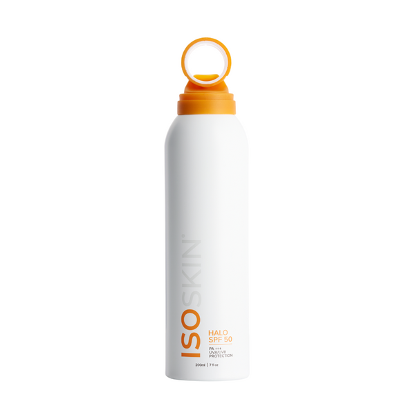 ISOSKIN Halo SPF 50 Spray - PA+++ UVA/UVB Protection, Non-Stick