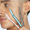 ISOCLEAN Facial Dermablade Razor With 6 Replacement Blades - For Hair Removal & Skin Exfoliation
